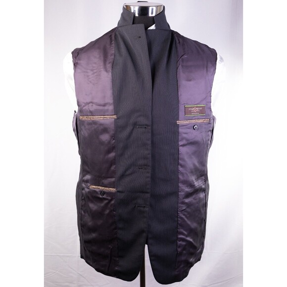 Joseph Abboud Mens Solid 3 Button Blazer Grey Wool Size 40 Regular - Picture 10 of 15